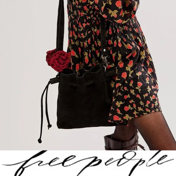 Free People Billy Suede Crossbody ❤️ NWT - Picture 2 of 8
